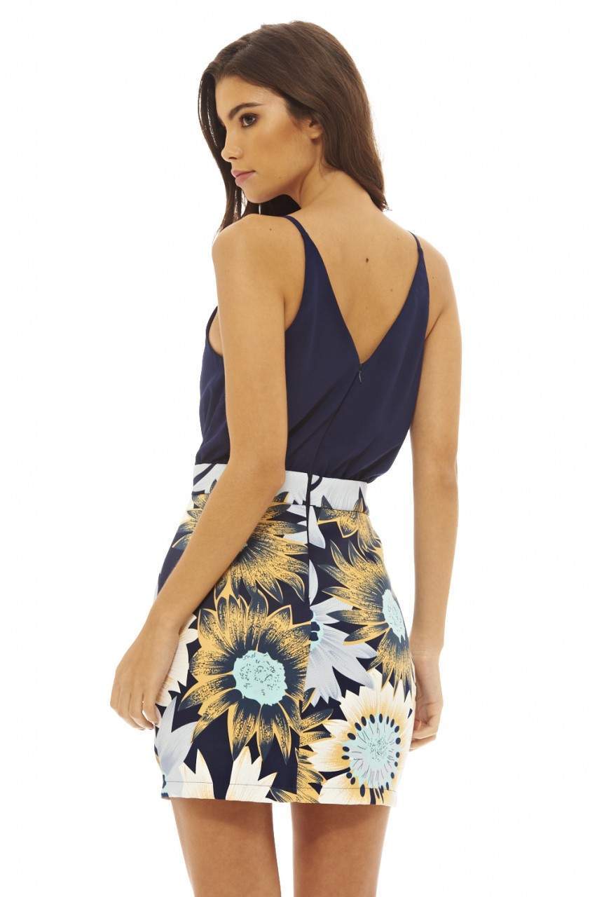 2 In 1 Sunflower Print Dress - Image 3