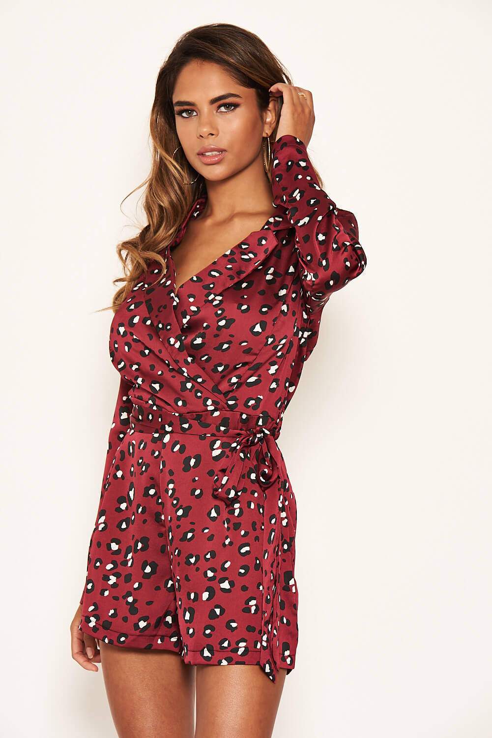 Animal Print Blazer Style Playsuit - Image 5