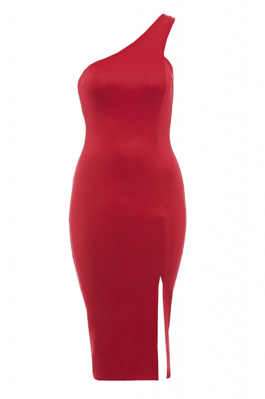 Asymmetric Midi Dress - Image 5