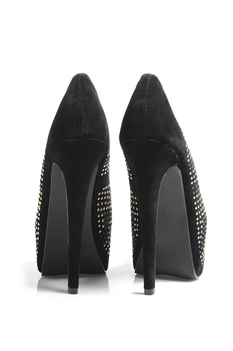 Bejewelled Peep-Toe Heels - Image 3