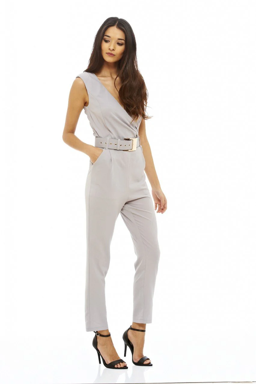 Belted Sleeveless Jumpsuit - Image 2