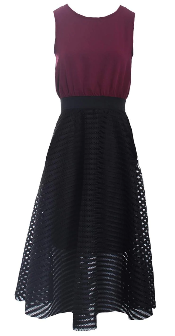 Black 2 in 1 Skater Dress - Image 4