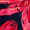 Black And Coral Red Floral Print Halter Neck Midi Dress - Image 6