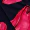 Black And Coral Red Floral Print One Shoulder O-Ring Midi Dress - Image 6