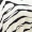 Black And Cream Zebra Print Zig Zag Hem Pleated Midi Dress - Image 6