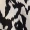 Black And White Abstract Print Wrap Top Skater Mini Dress - Image 6