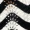 Black And White Zig Zag Long Sleeve Crochet Mini Dress - Image 5
