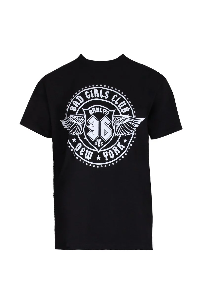 Black Bad Girls Slogan T-Shirt - Image 4