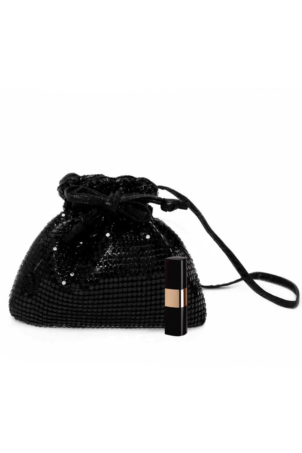 Black Chain Detail Pouch Bag - Image 4
