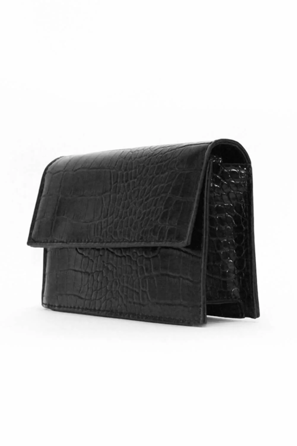 Black Croc Purse Bag - Image 2