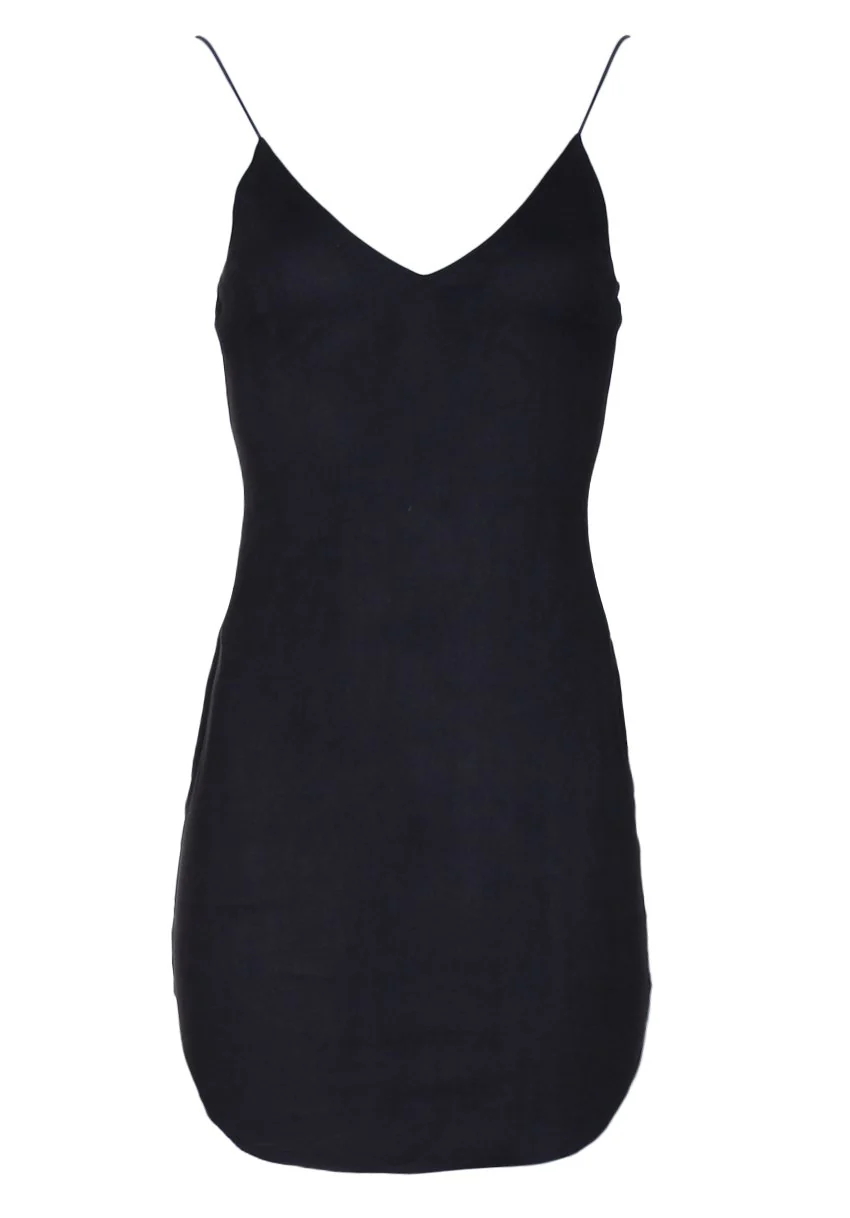 Black Faux Suede Mini Dress - Image 4