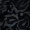 Black Jacquard Velvet Asymmetrical Hem High Neck Midi Dress - Image 5