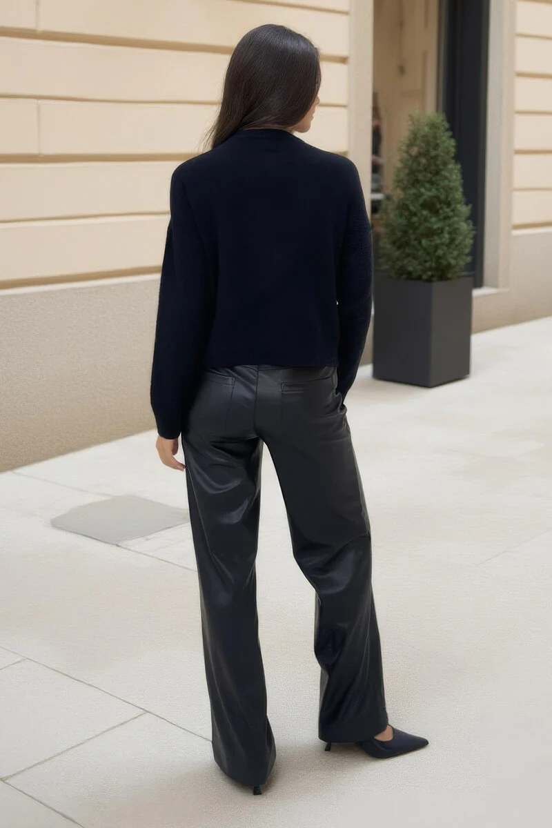 Black Jewel Embellished Neck Jumper - Image 5