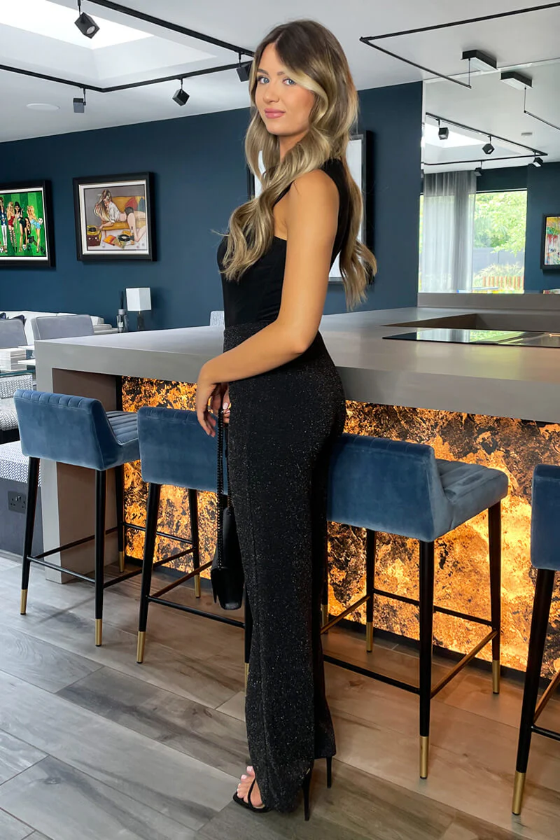 Black Sparkly Trousers - Image 4