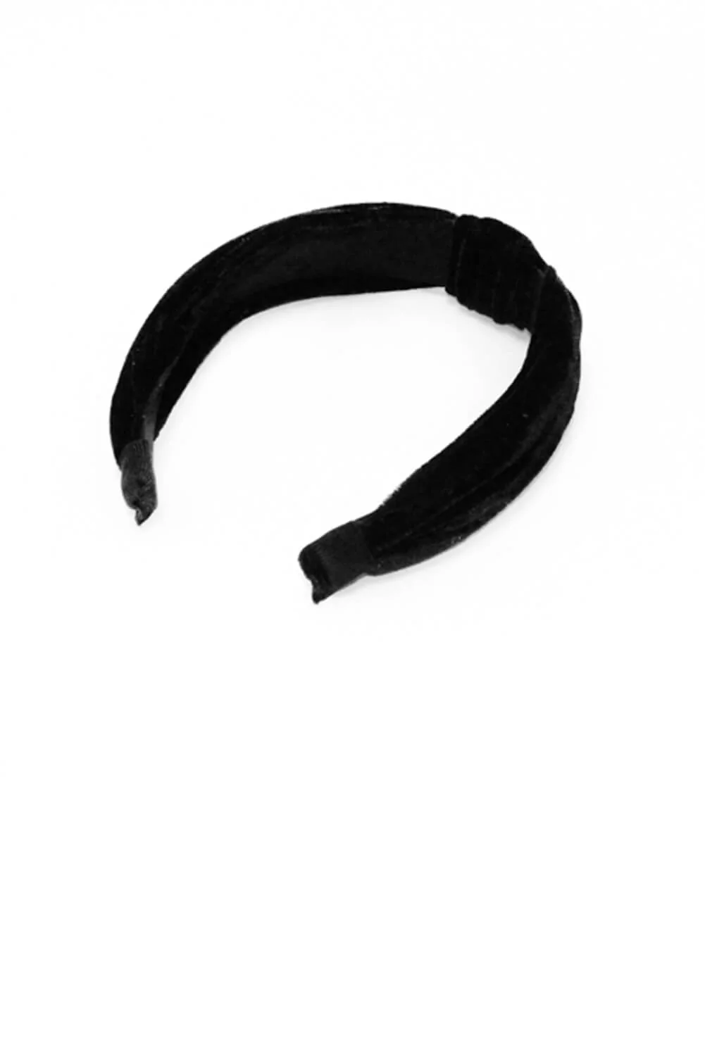 Black Velvet Knot Headband - Image 2