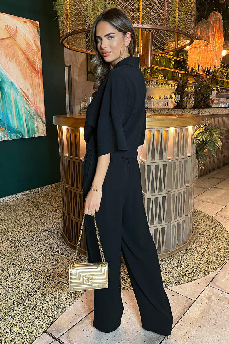 Black Straight Leg Trousers - Image 4