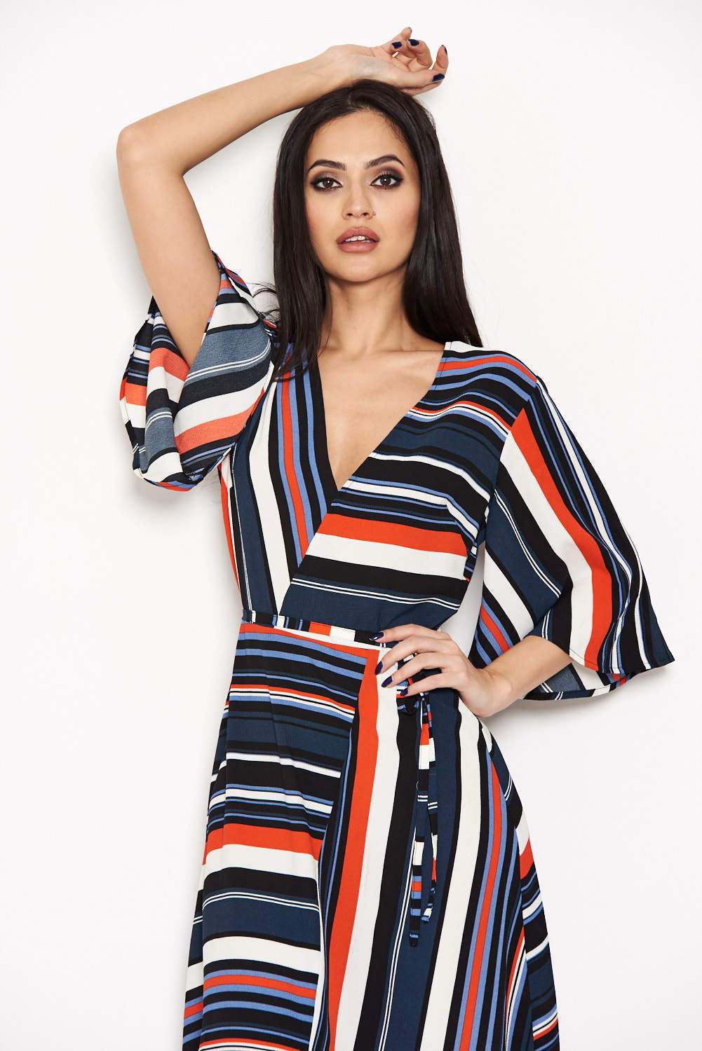 Block Colour Stripe Maxi Dress - Image 5