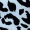 Blue and Black Animal Print Short Sleeve Midi Smock Dress - Image 5