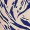 Blue And Cream Brush Stroke Print 3/4 Sleeve Shirt Midi Dress - Image 6