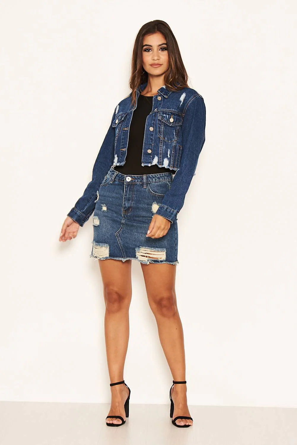 Blue Denim Skirt - Image 2