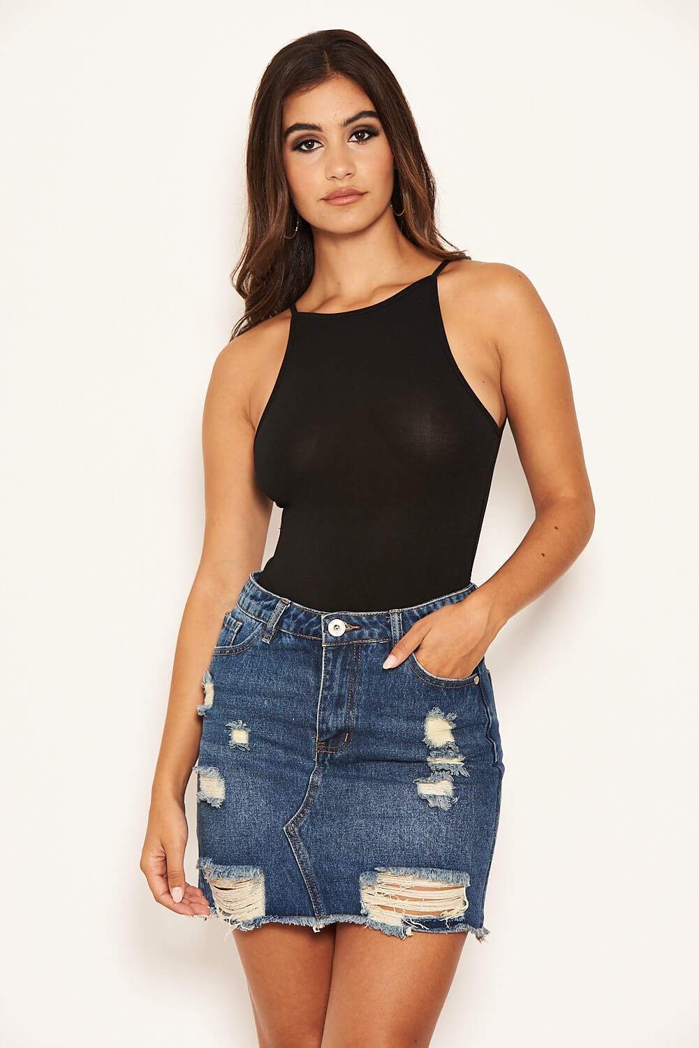 Blue Denim Skirt - Image 3