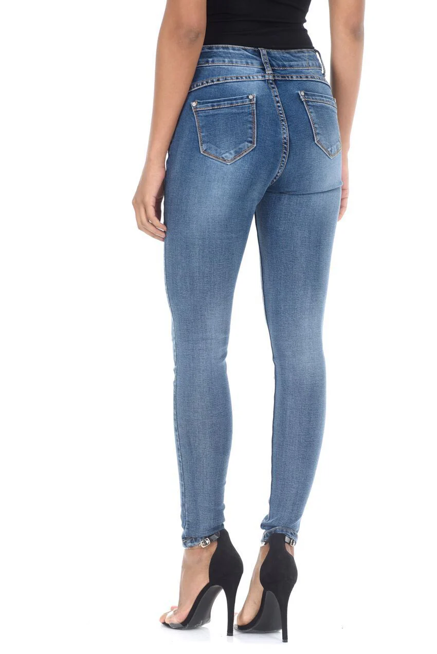 Blue Distressed Jeans - Image 3