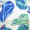 Blue Leaf Print Asymmetric Tie Shoulder Playsuit - Image 6