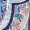 Blue Paisley Printed Short Butterfly Sleeve Belt Mini Skater Dress - Image 5