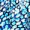 Blue Printed Wrap Short Sleeve Belted Top - Image 5