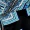 Blue Scarf Printed Short Sleeve Wrap Midi Dress - Image 5
