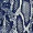 Blue Snake Print Long Puff Sleeve Mini Dress - Image 5