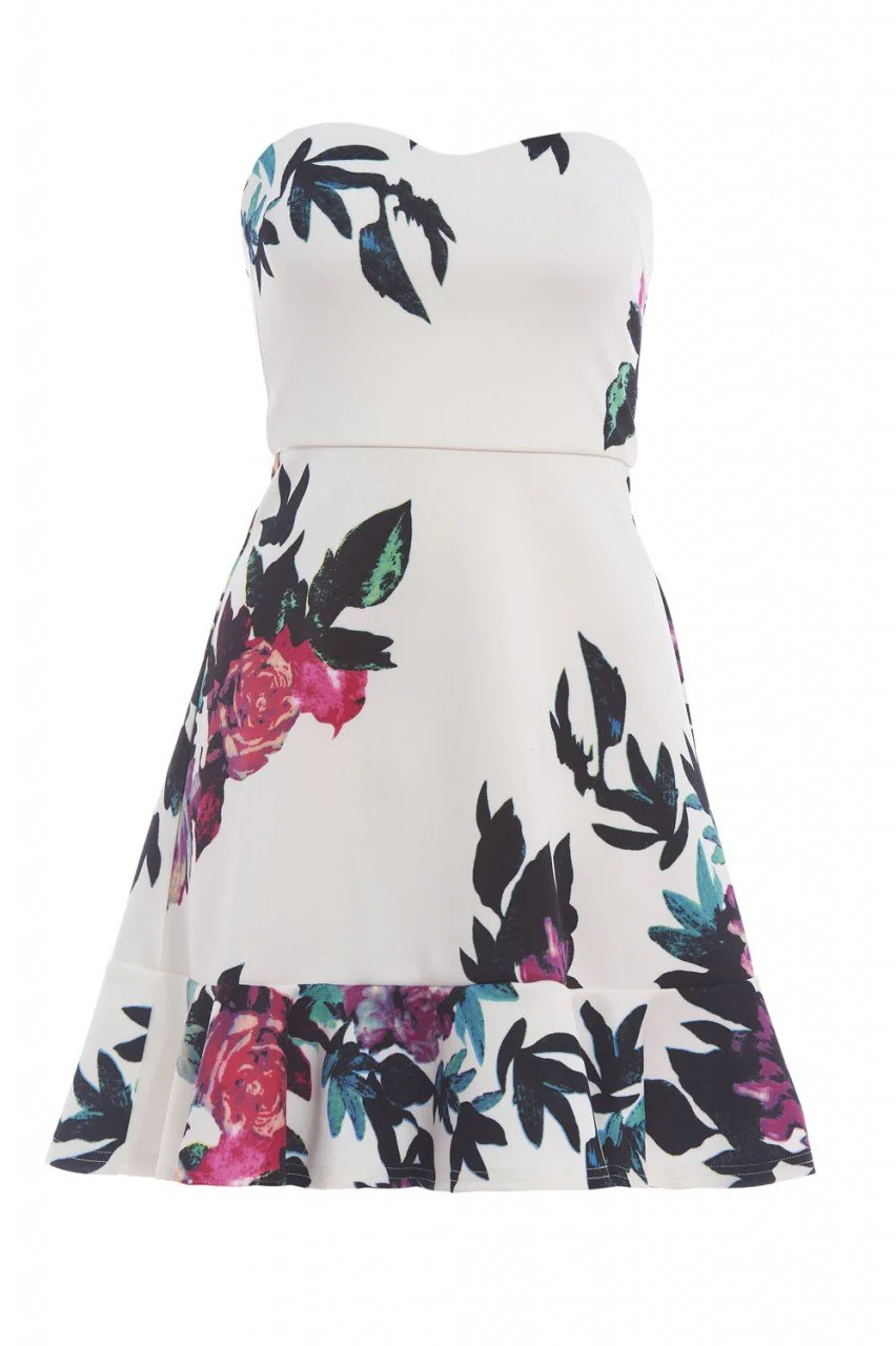 Boobtube Flare Skirt Dress - Image 5