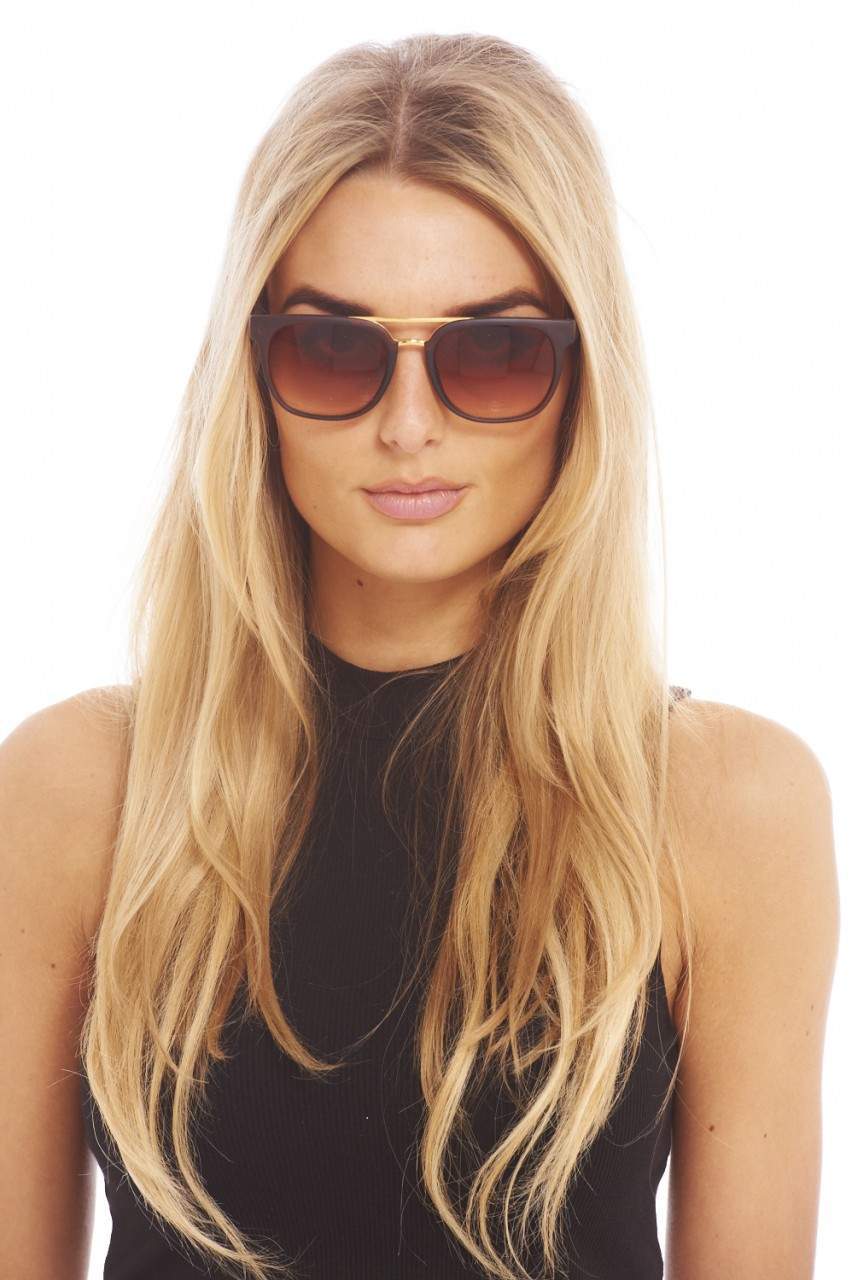 Brown Wayfarer Sunglasses - Image 2