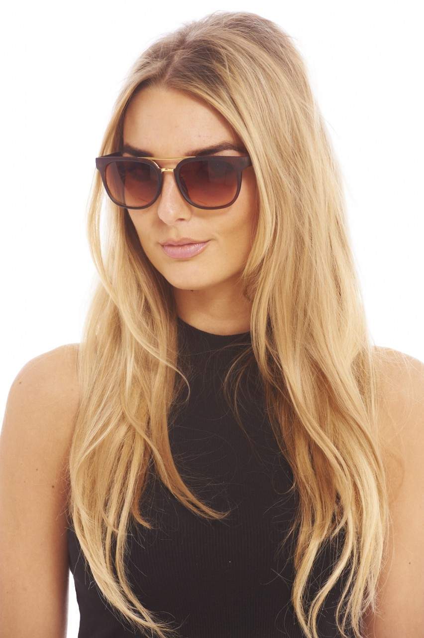 Brown Wayfarer Sunglasses - Image 3