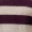 Burgundy And Oatmeal Striped Crew Neck Jumper - Image 6