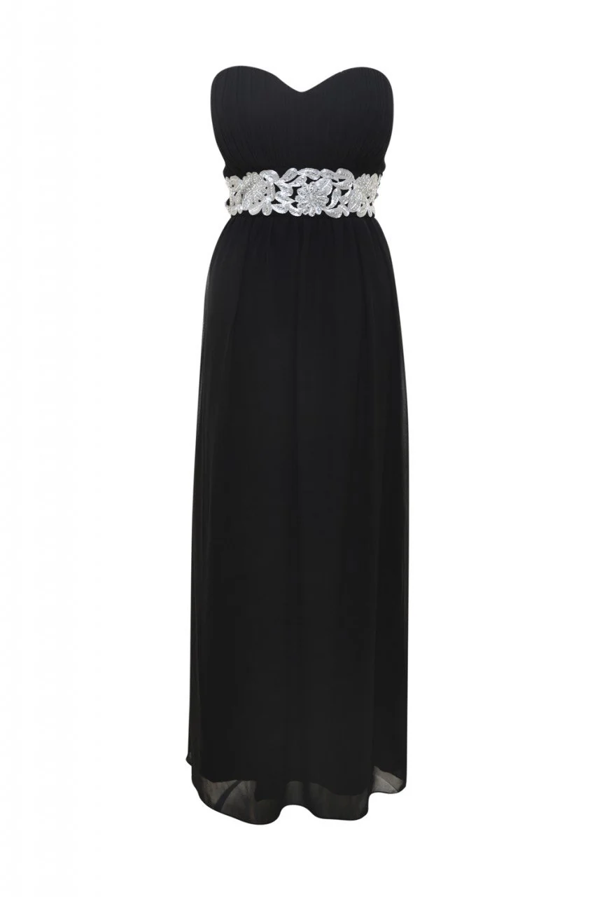 Chiffon Bandeau Maxi Dress - Image 5
