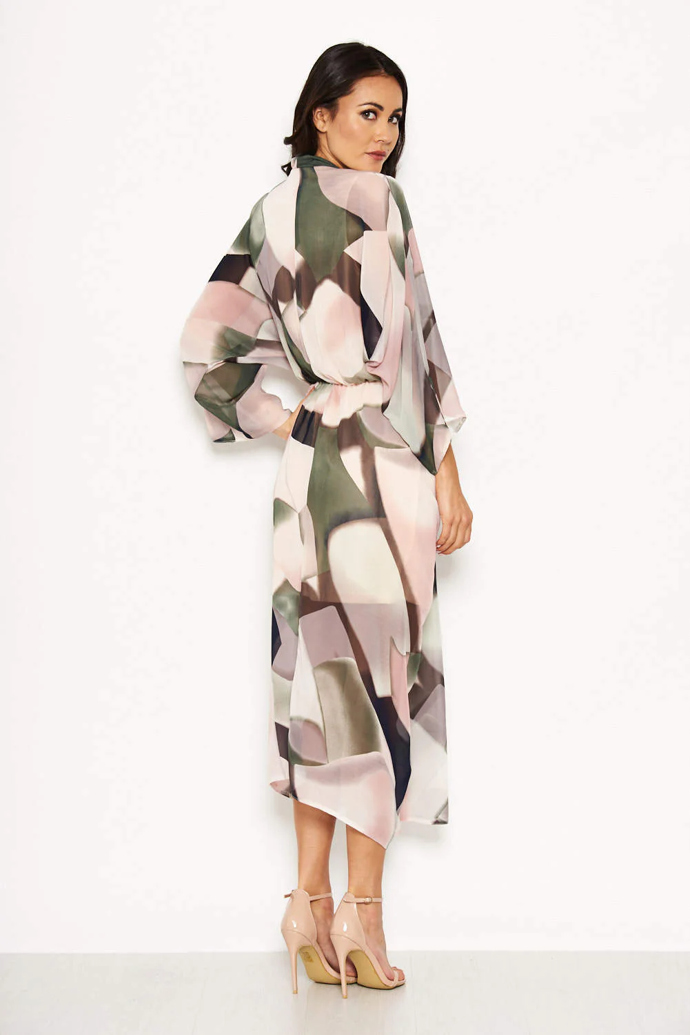 Chiffon Long Sleeved Maxi Dress - Image 3