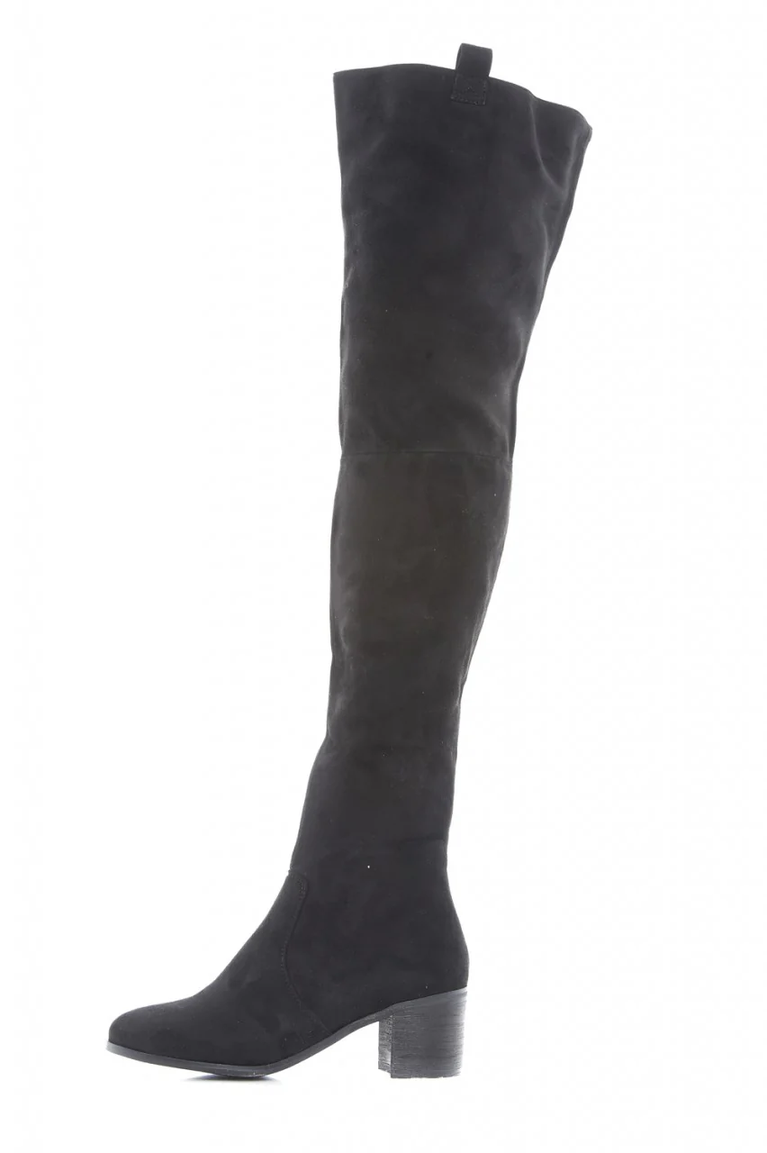Chunky Heeled Over The Knee Boots - Image 2