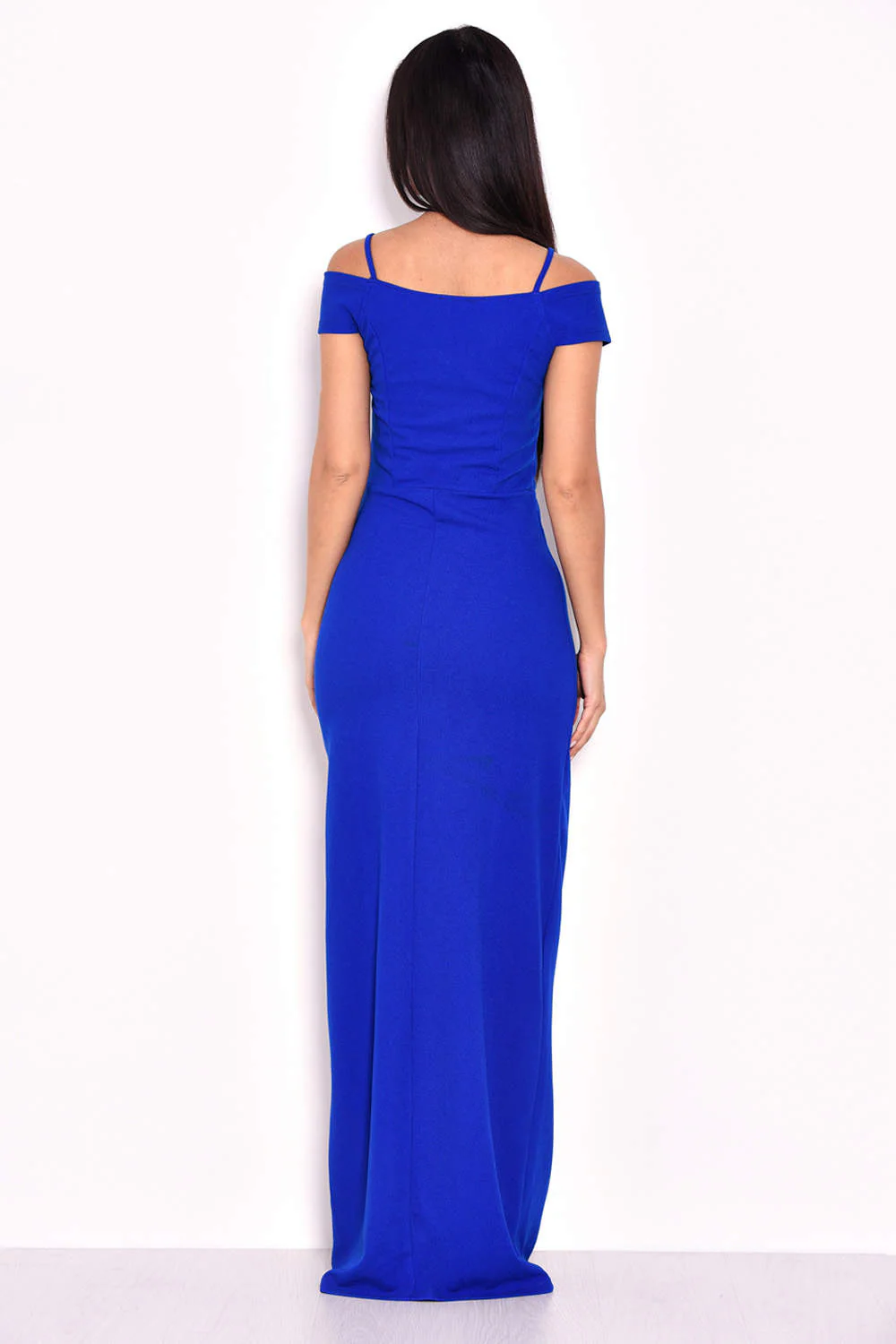 Cobalt Wrap Over Maxi Dress - Image 3