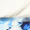 Cream and Blue Printed Dress With Cami Style Top - Image 4