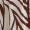 Cream And Brown Abstract Print Frill Strap Midi Dress