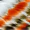 Cream And Orange Abstract Print Mesh Long Sleeve Bodycon Midi Dress - Image 5