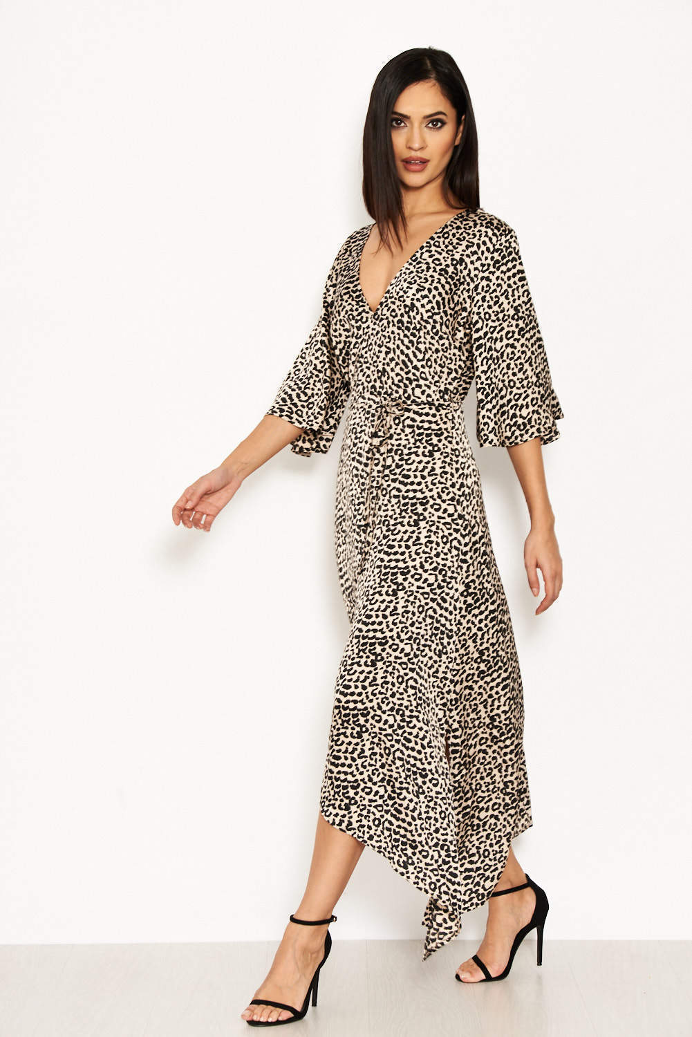 Cream Animal Printed Maxi Dress - Image 2