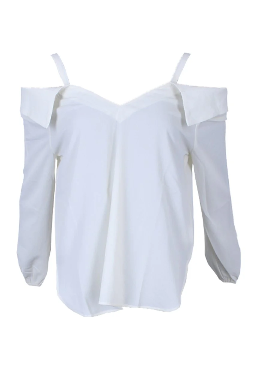Cream Cold Shoulder Top - Image 5