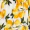 Cream Lemon Print Tiered Midi Skirt - Image 6