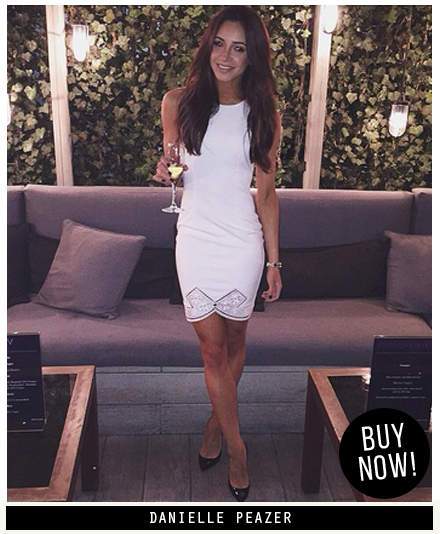 Crochet Bow Hem Bodycon Dress - Image 5
