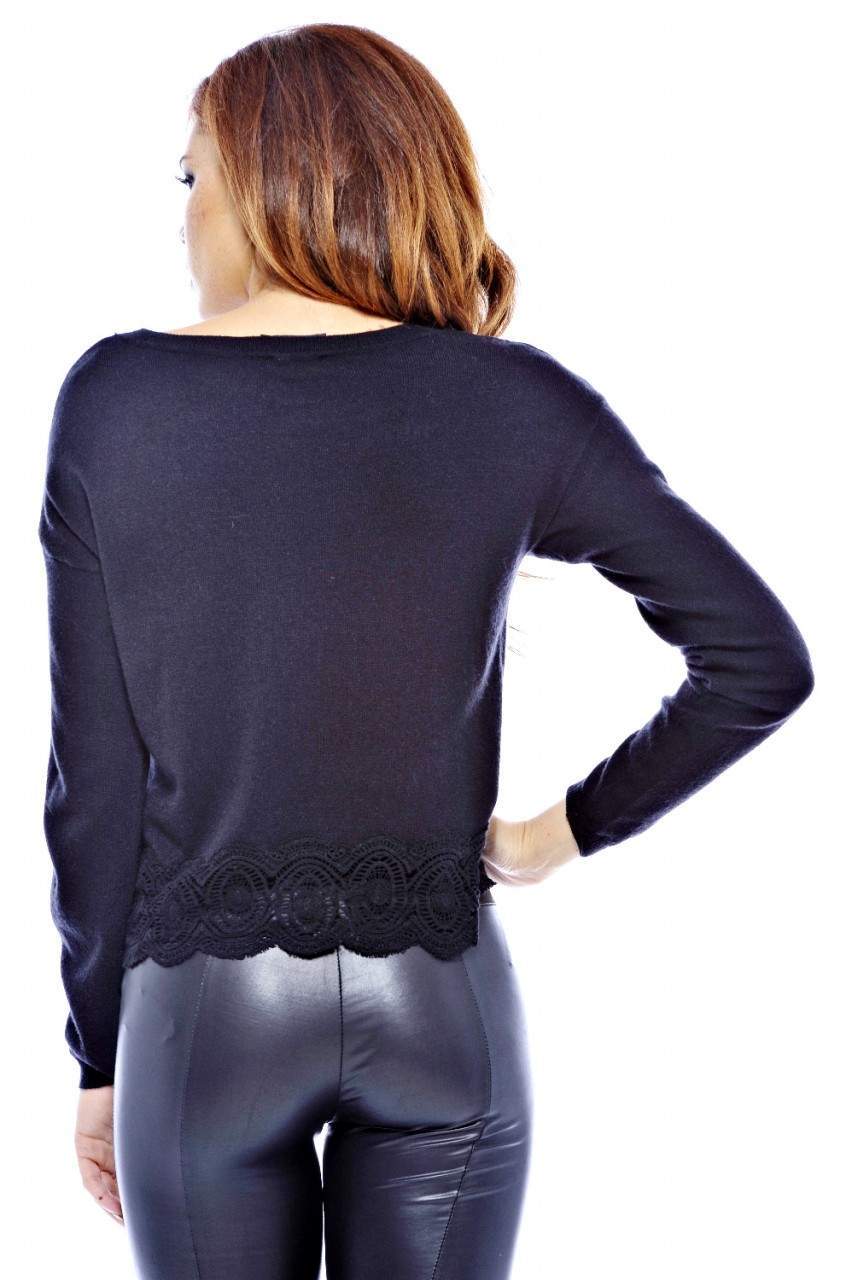 Crochet Hem Knit Jumper - Image 4