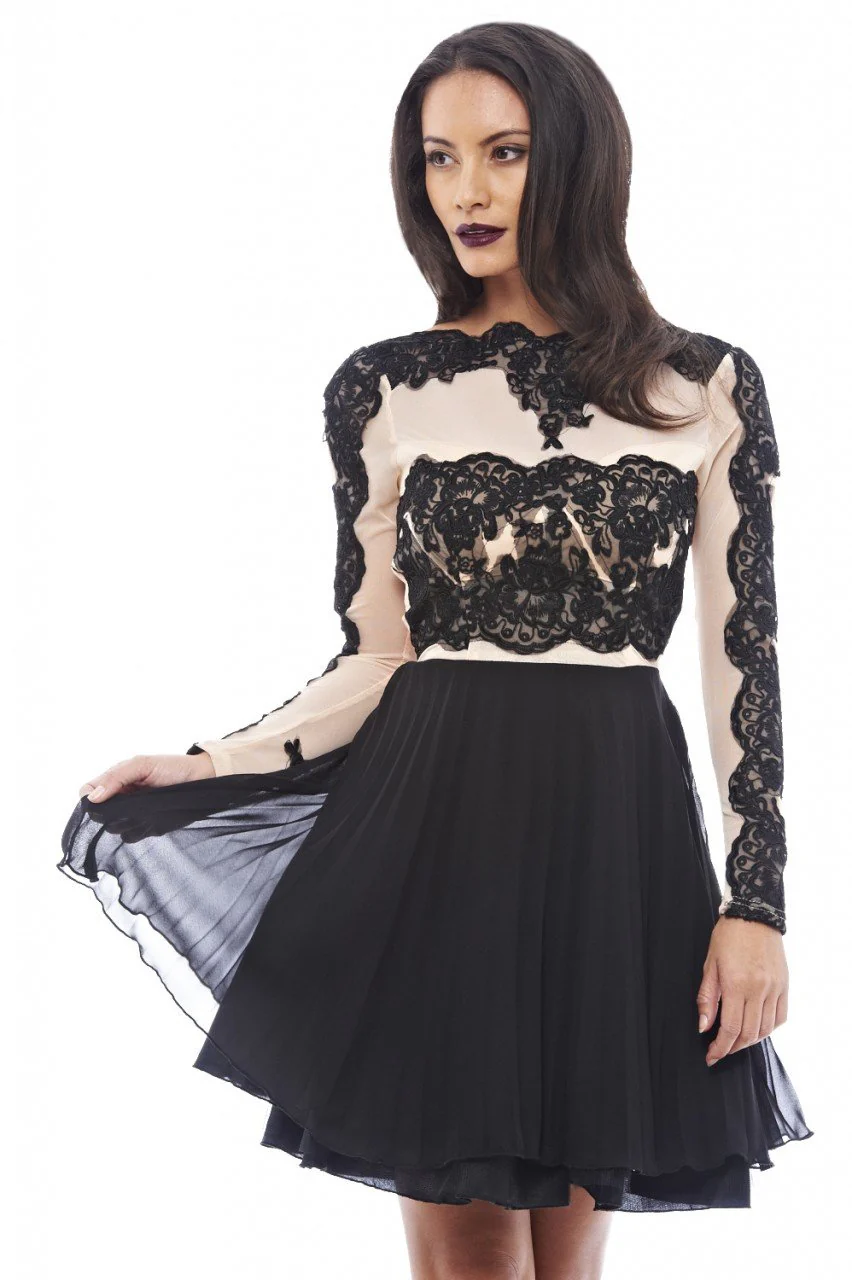 Crochet Top Skater Dress - Image 3