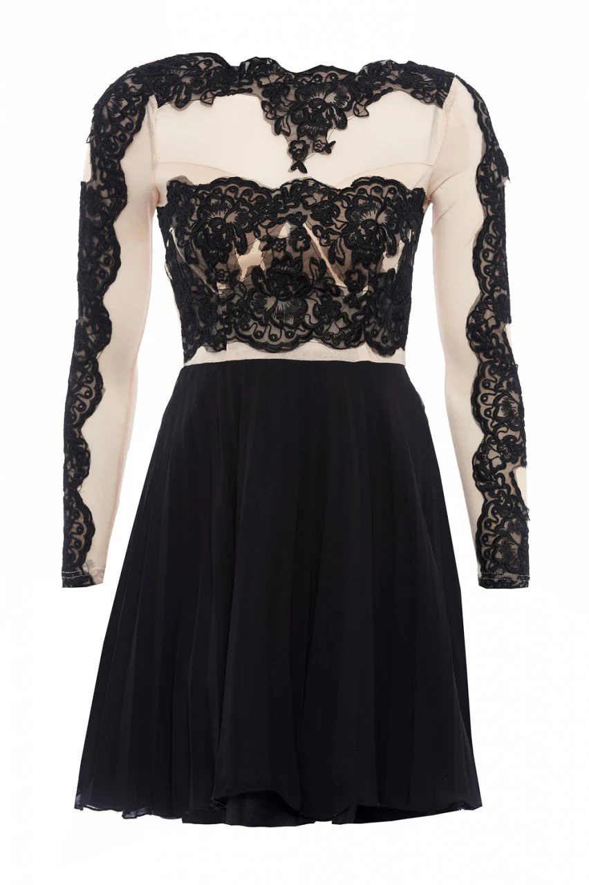 Crochet Top Skater Dress - Image 5