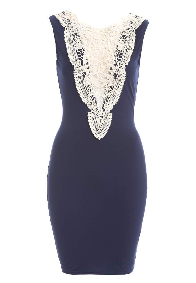 Crochet Trim Bodycon Dress - Image 5
